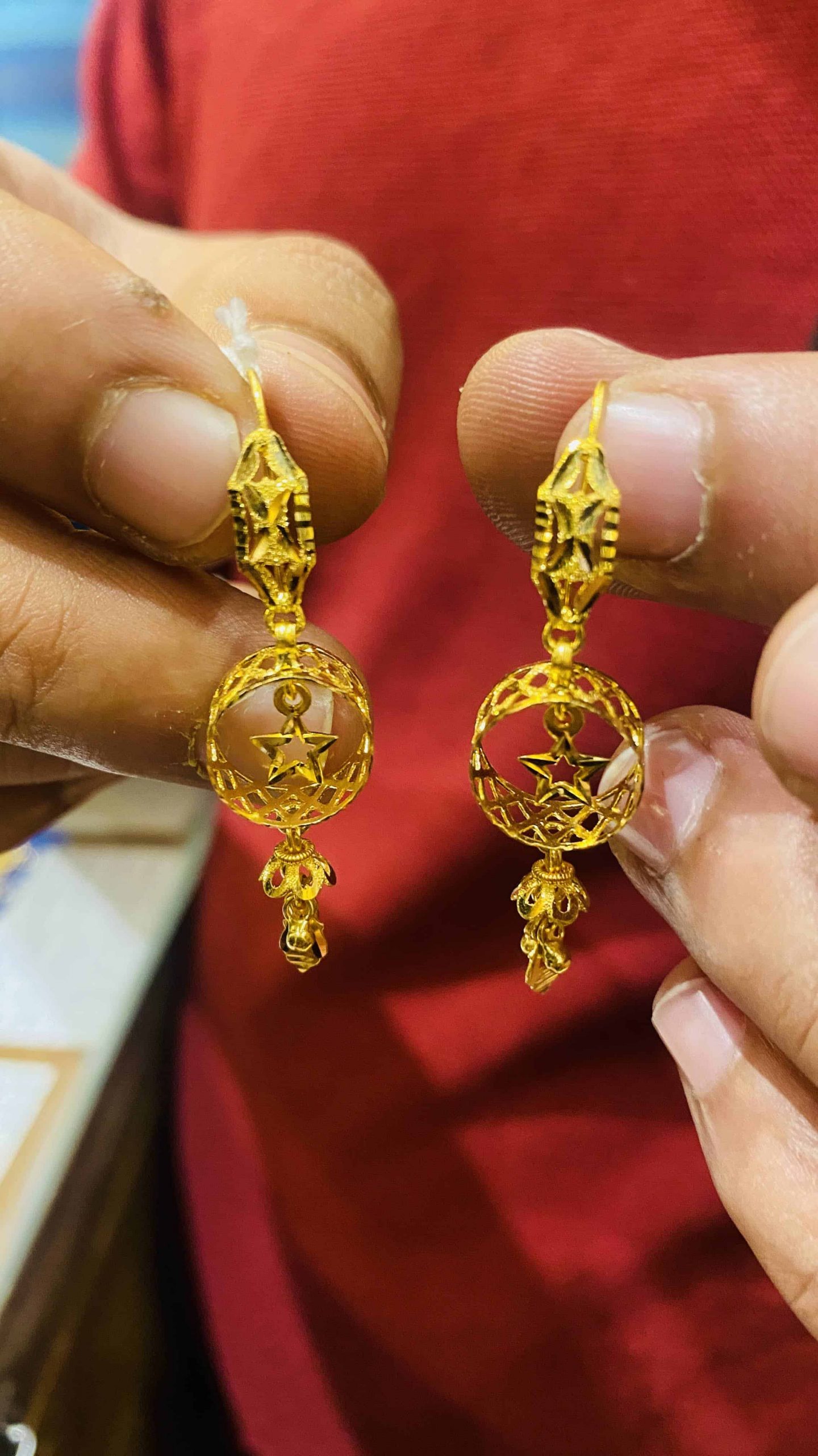 Buy 22k Gold Earrings Handmade Jewelry, Traditional Indian Earrings,  Vintage Design EARRINGS, Antique Vintage Design Beautiful Fabulous Earrings  Online in India - Etsy